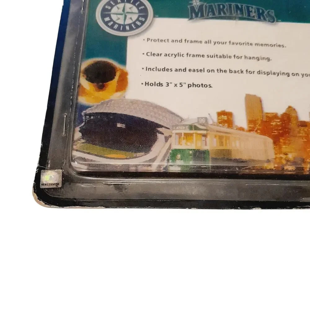 MLB Seattle Mariners Acrylic 3X5 Baseball Picture Photo Frame